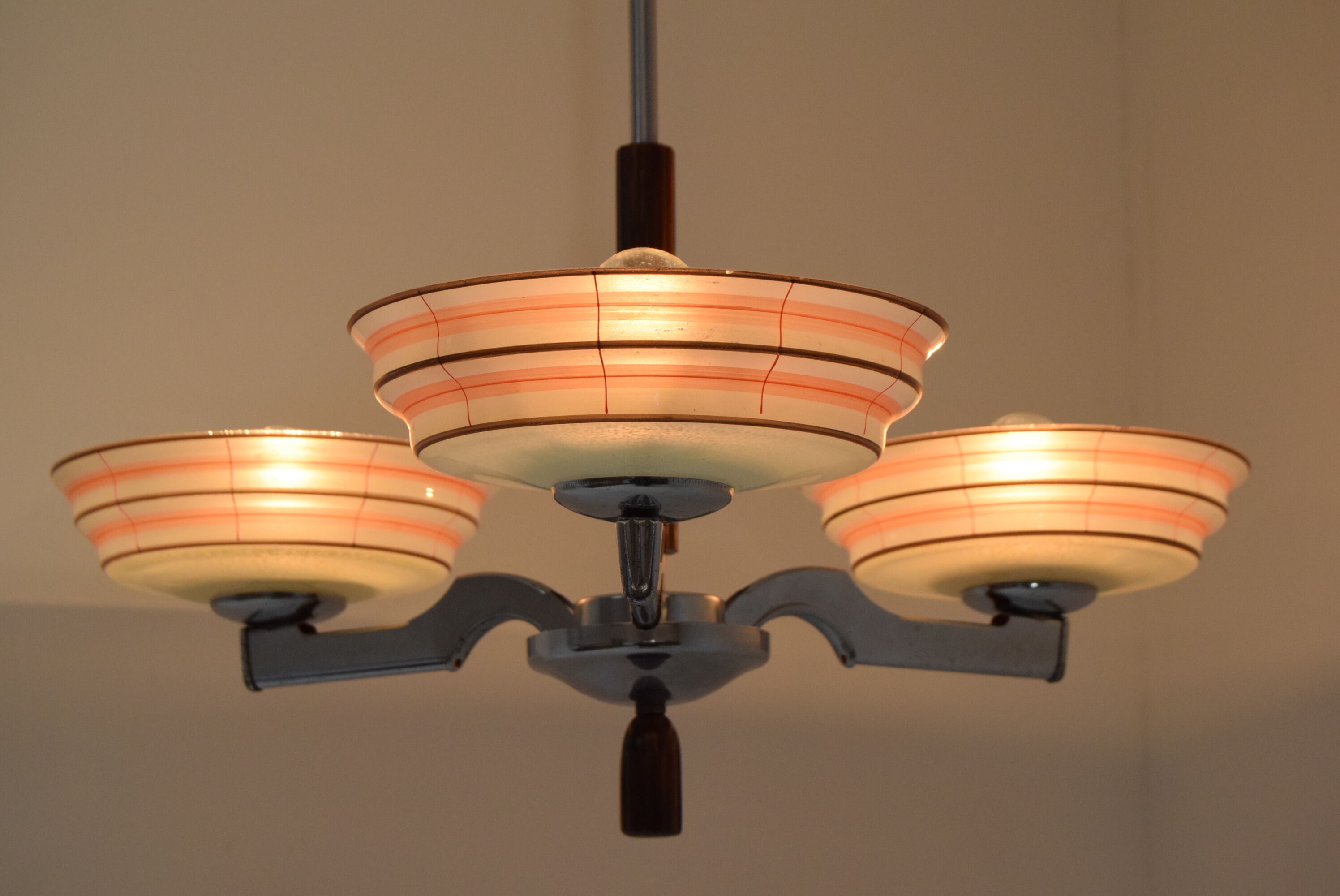 Mid-century Chandelier,Czechoslovakia,1950's.