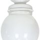 Vintage Porcelain Ceiling Light with Milk Glass , 1950s