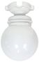 Vintage Porcelain Ceiling Light with Milk Glass , 1950s