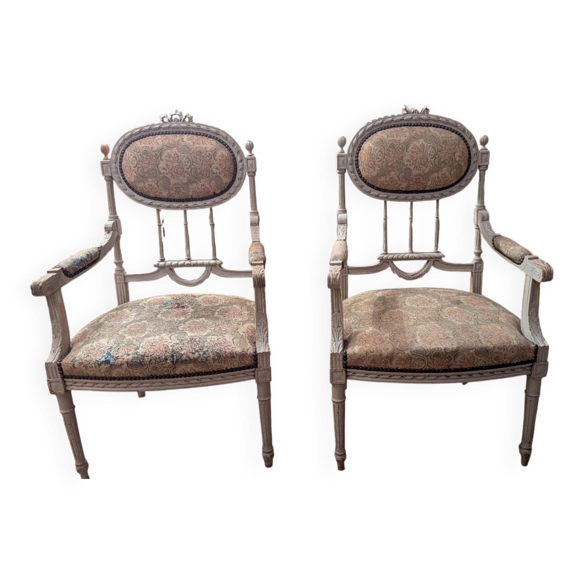 Pair of Louis XVI armchairs