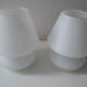 Lampes blanches vintages SCE