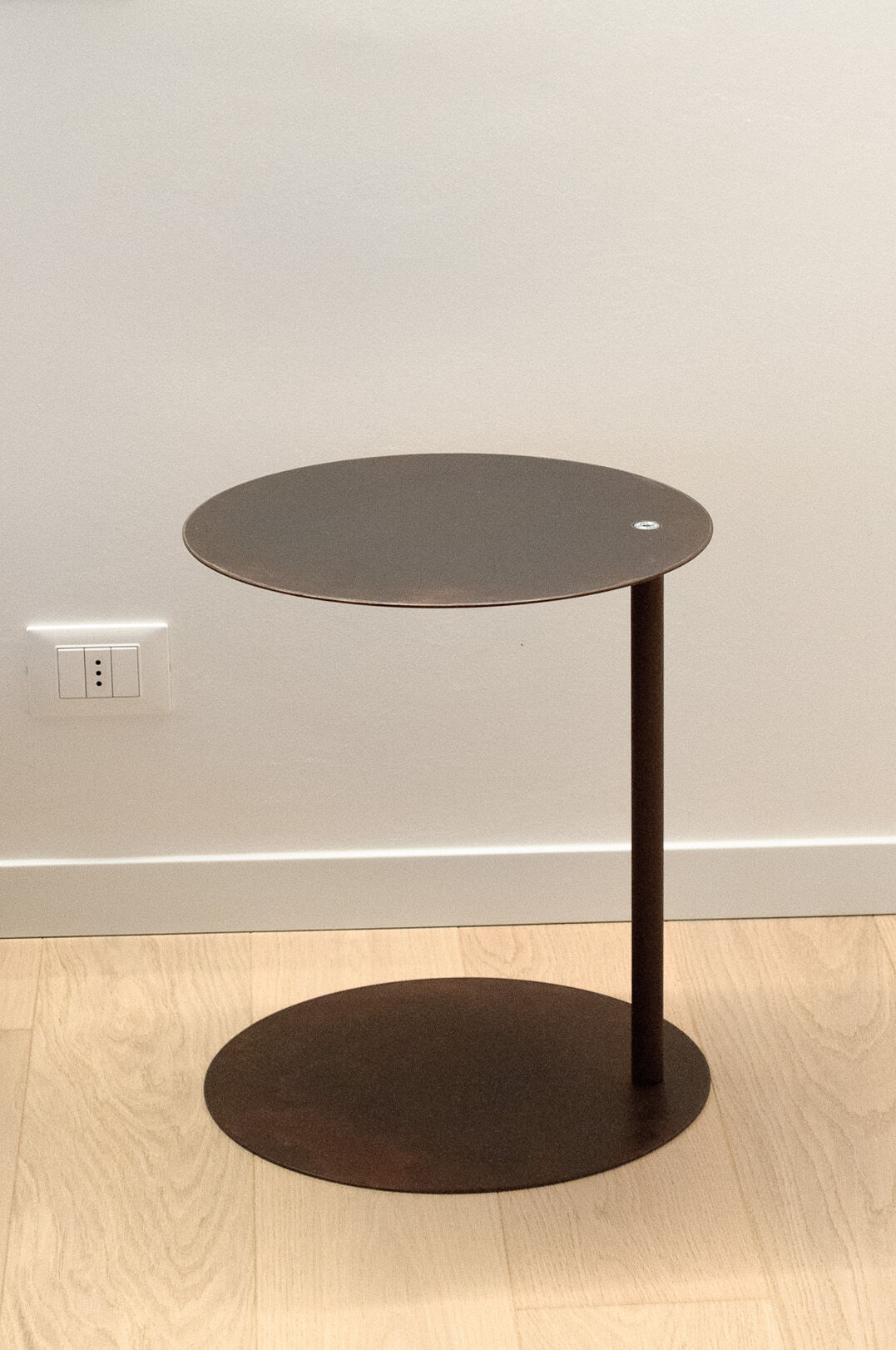 Modular hand-oxidized metal coffee & side table mod. SP-2X