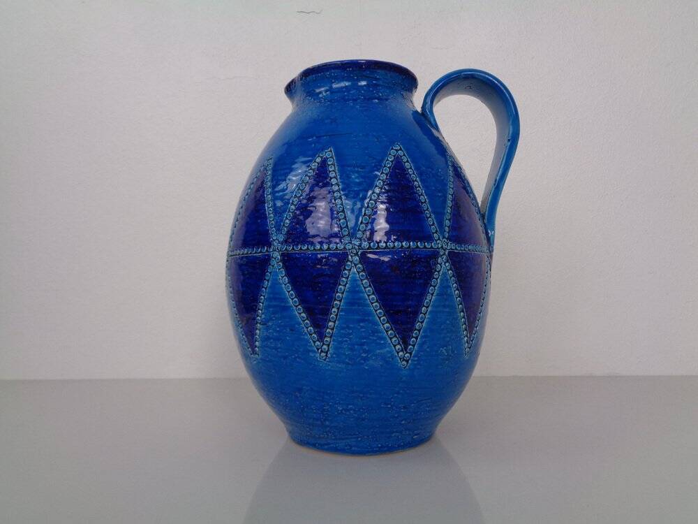 Studio ceramic jug by Aldo Londi for Bitossi, Italy, 1960s