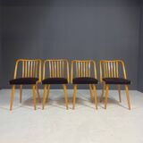 Ensemble de chaises à repas par Antonín Šuman, Tchécoslovaquie, 1970
