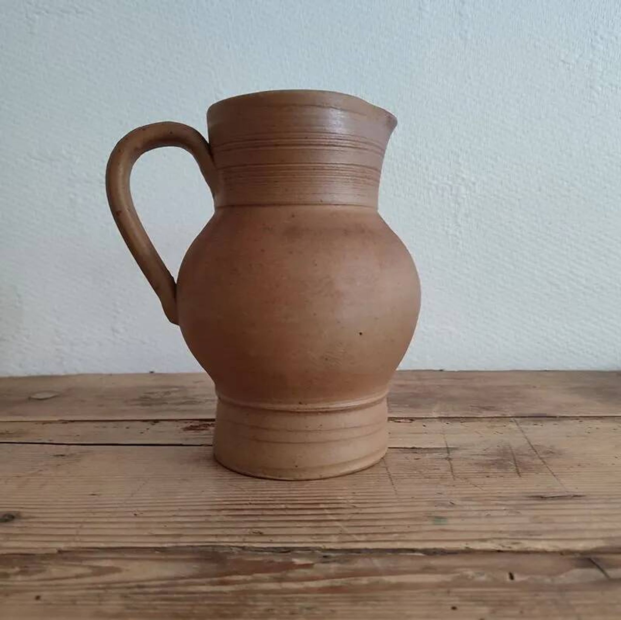 Vintage raw stoneware jug