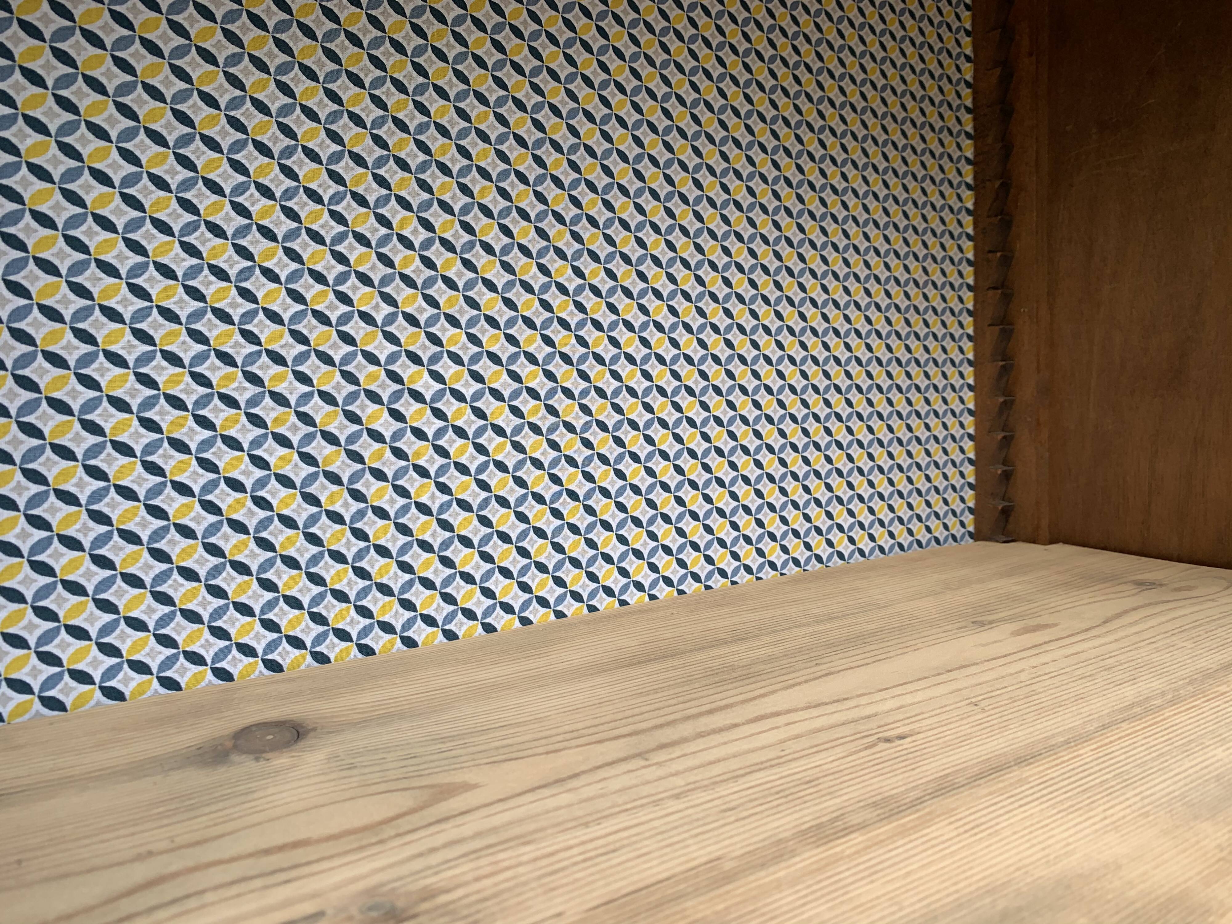 Glass-glazed Parisian wardrobe 1950