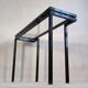 Magnificent console design by Pierre Vandel Paris 1970s black lacquered.