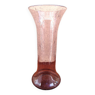 Vase verre bullé