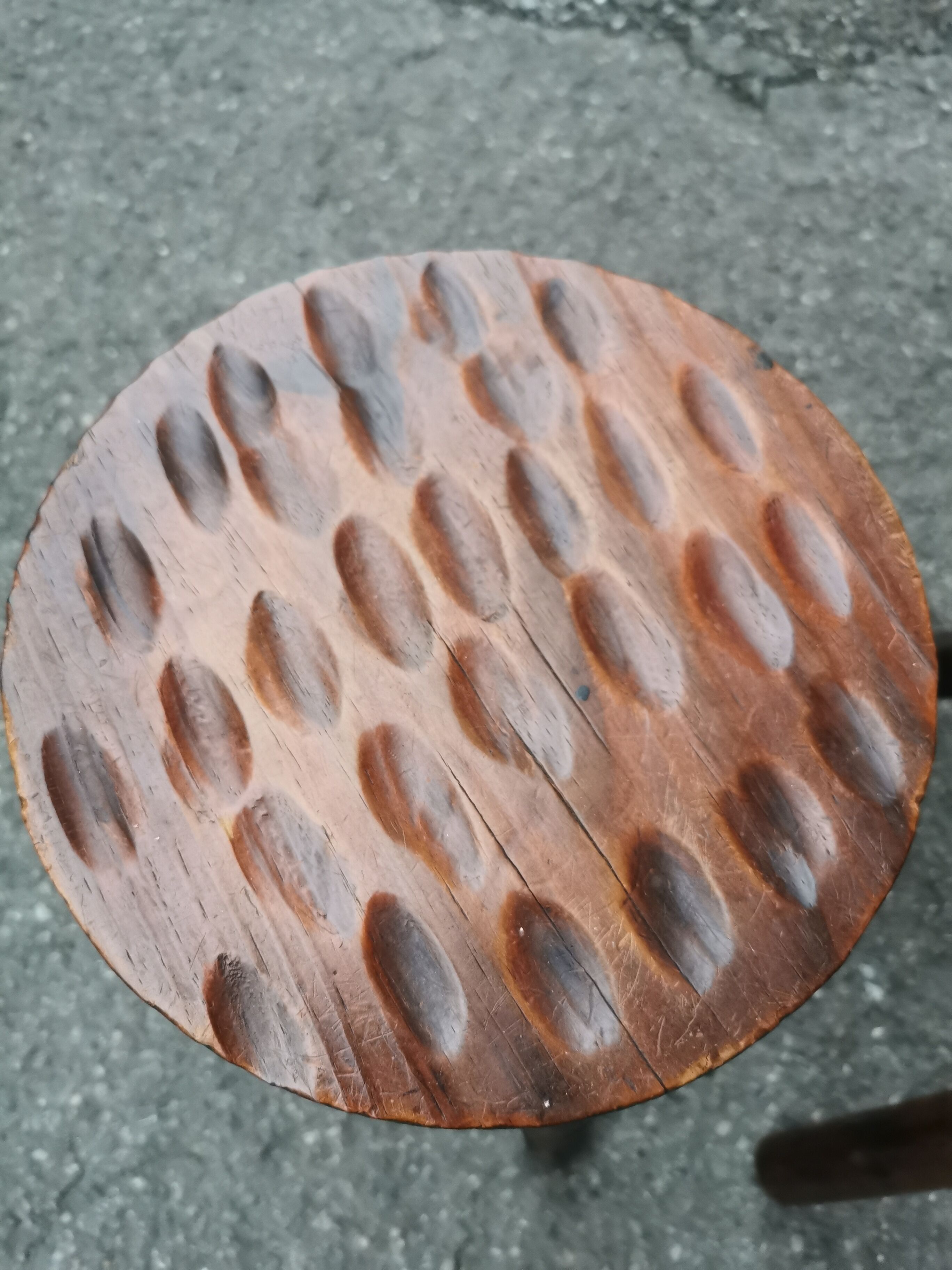 Pair of tripod stools