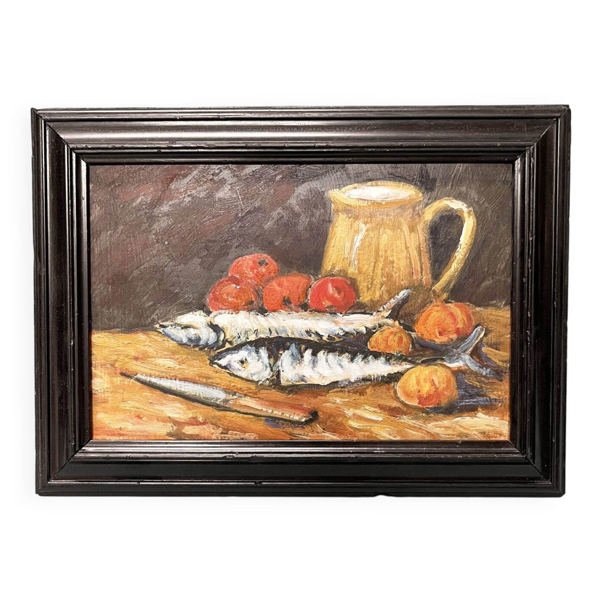 Tableau early 20th century "The Sardines"