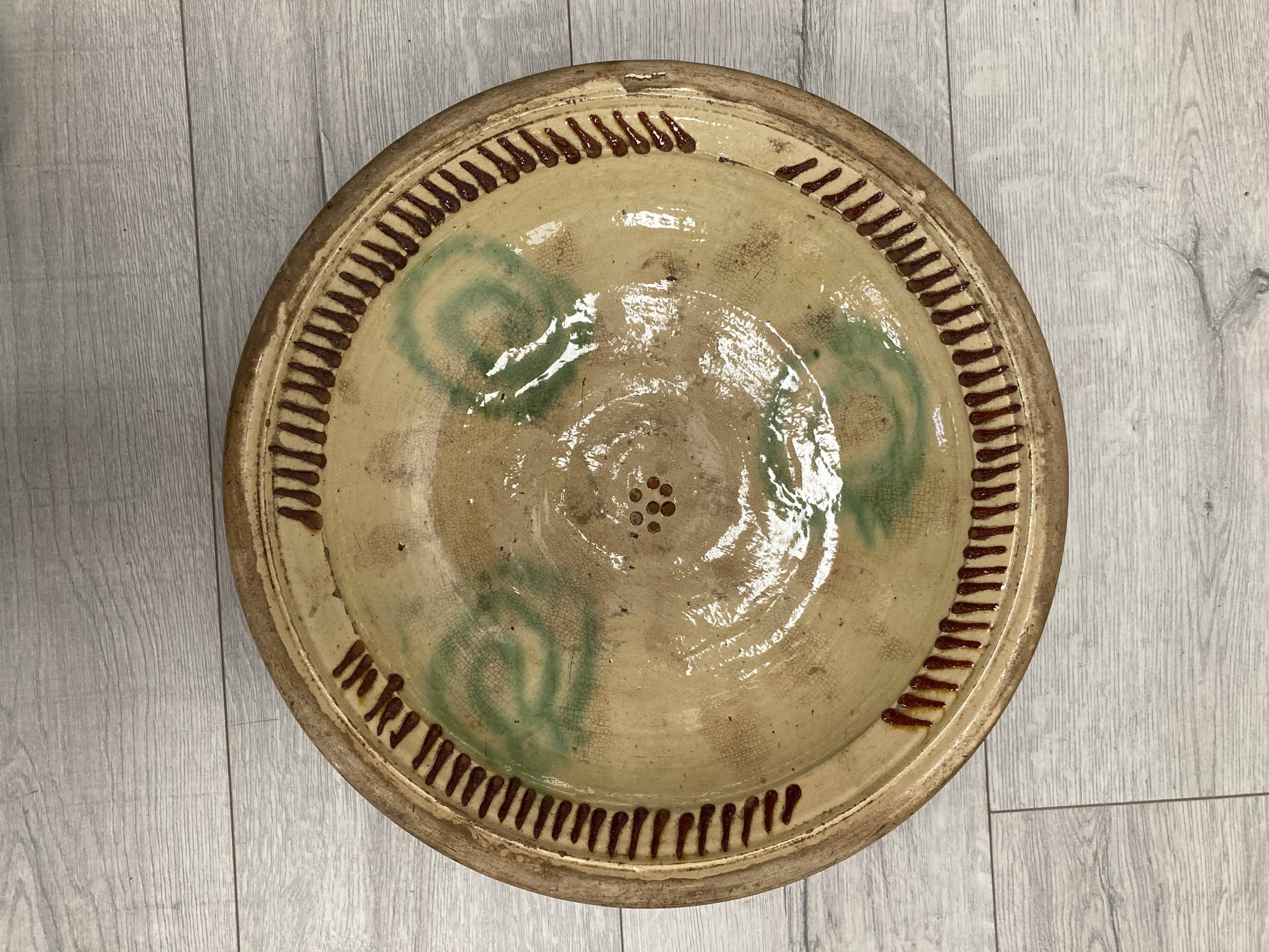 Ancient ceramic dish