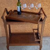 Service with chestnut wheels trolley