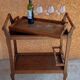 Service with chestnut wheels trolley