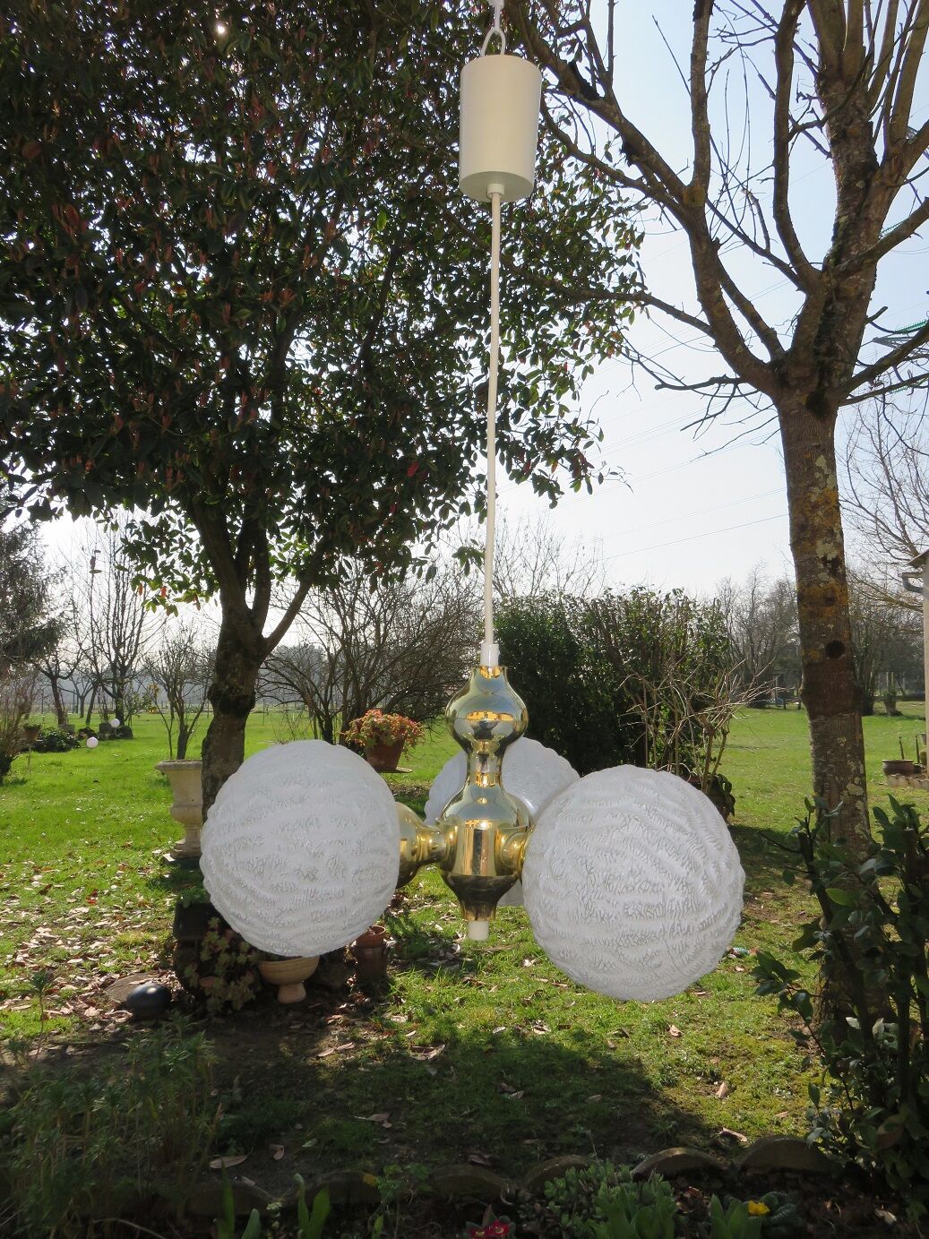 Chandelier vintage 3 balls