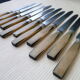 Set de 10 couteaux de table manche en corne bovine Style Art Déco