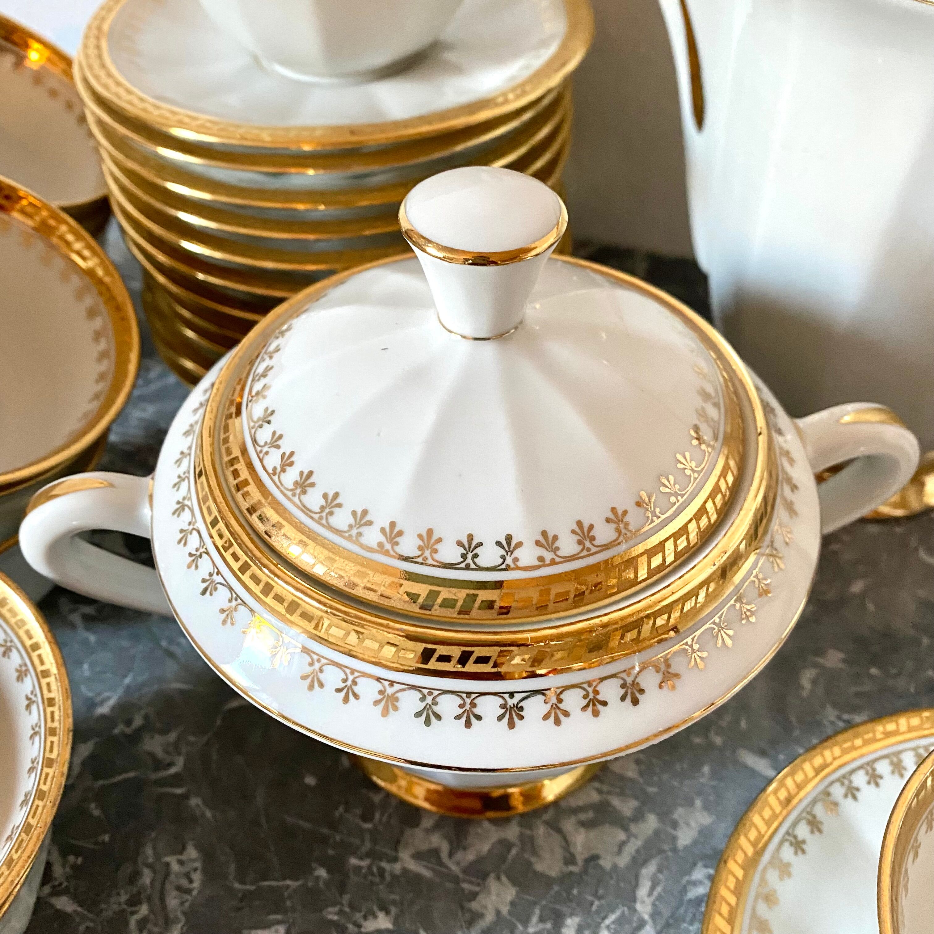 Limoges porcelain tea or coffee set
