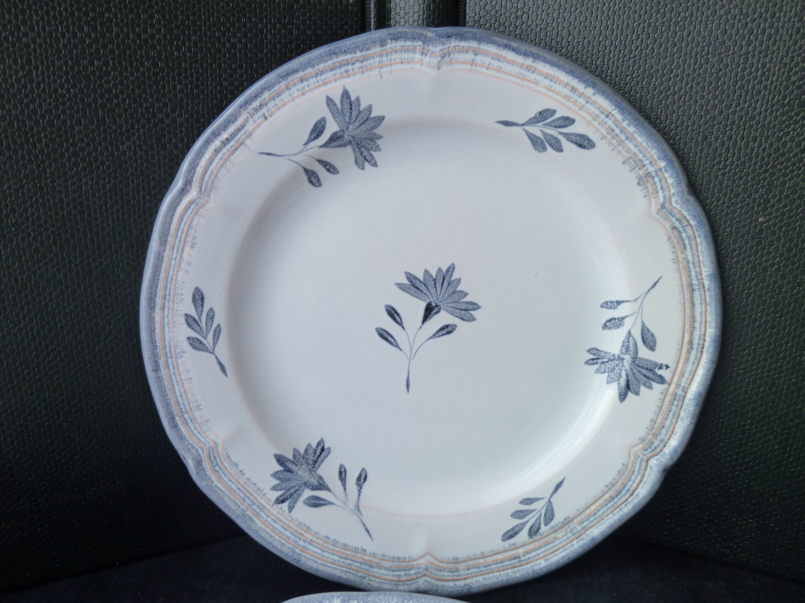 Set of 6 dessert plates in niderviller model perine