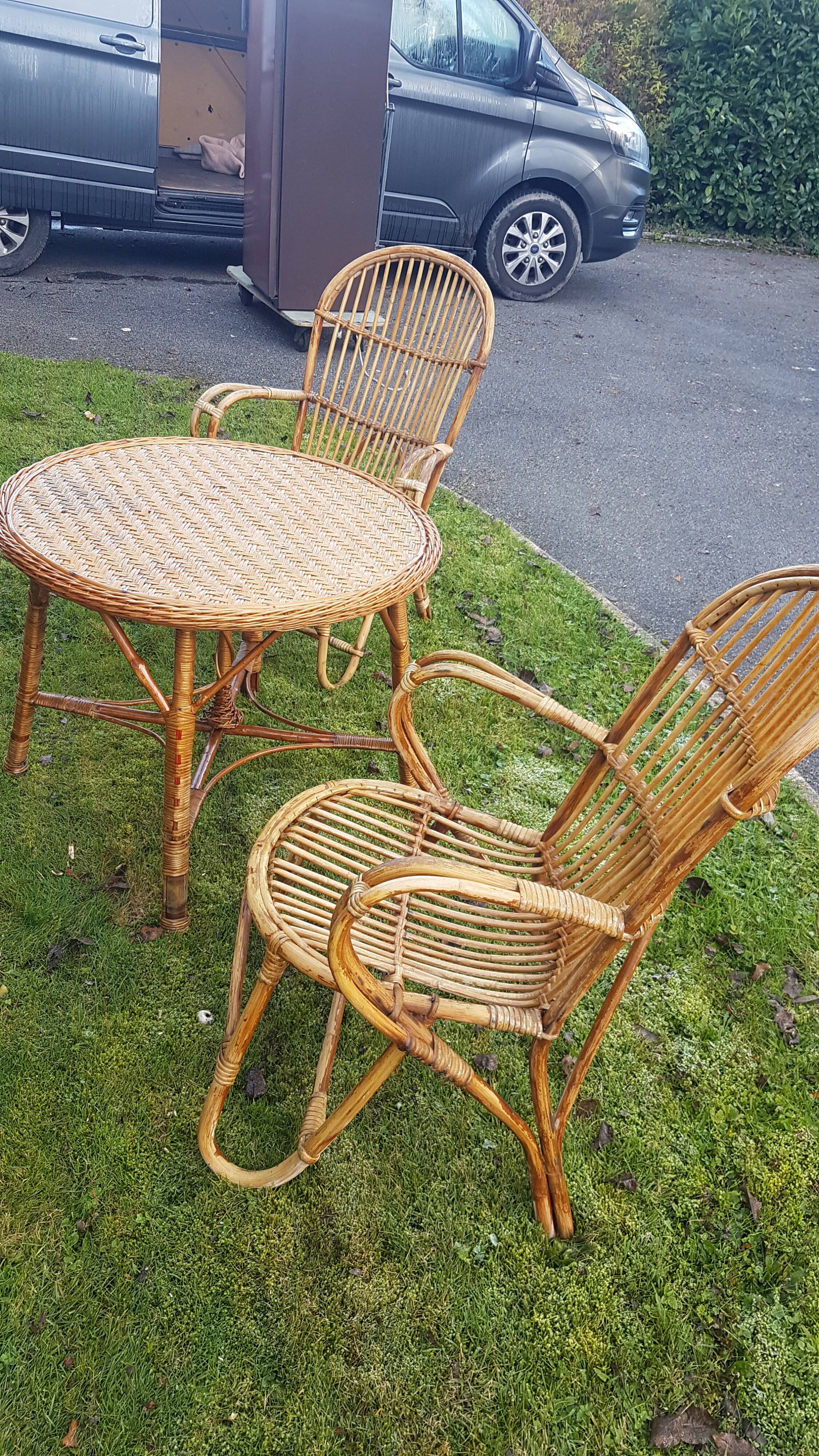 Rattan set 1960