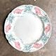 K&G Lunéville round dish in green and pink ironstone, "Roland" service