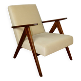 Vintage armchair B-310 VAR beige velvet from the Jade series - 2 pieces available