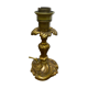 Louis XV style brass lamp foot floral motif and scrolls