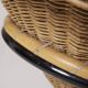 Arnold Bueno rattan and metal armchair by Mesquita