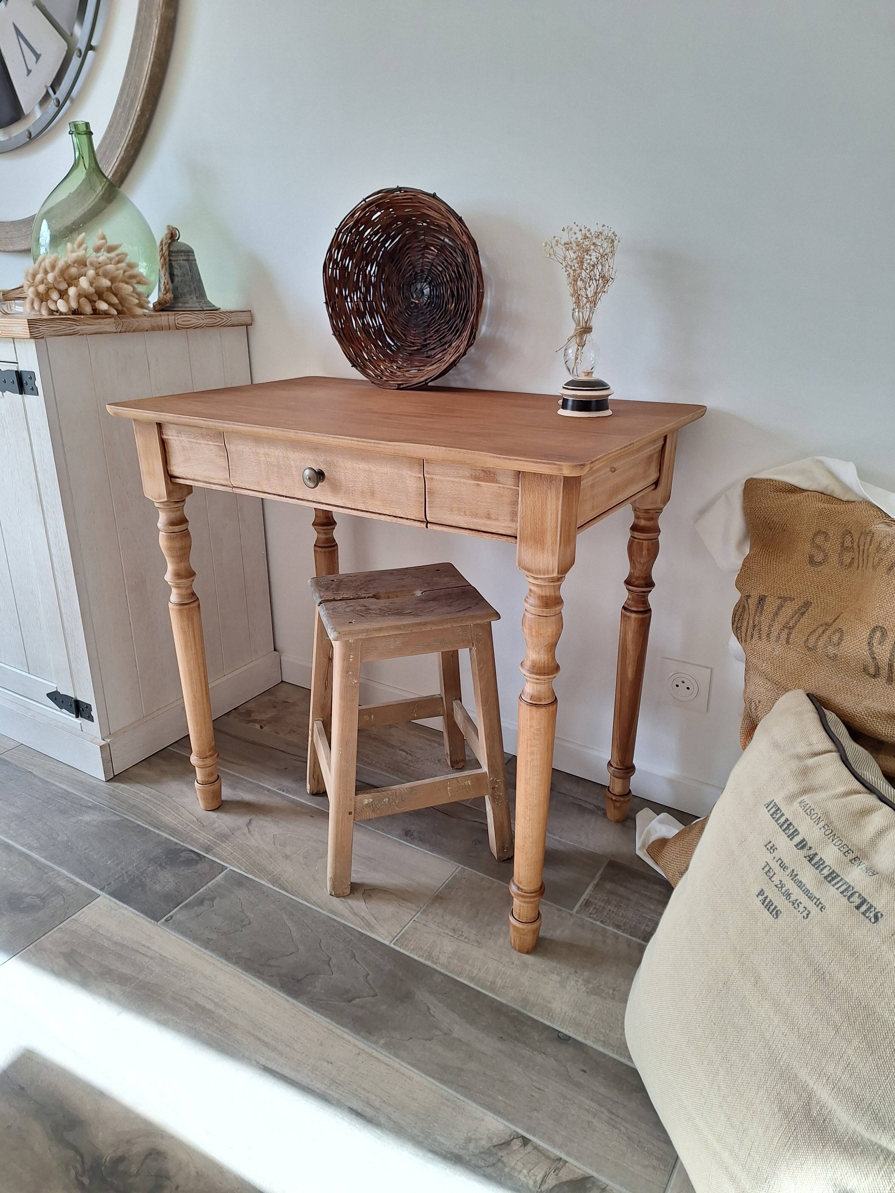 Vintage Country Farmhouse Desk / Console / Side Table