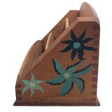 Range courrier vintage peint main