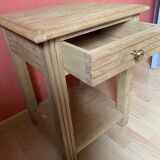 Restored oak bedside table