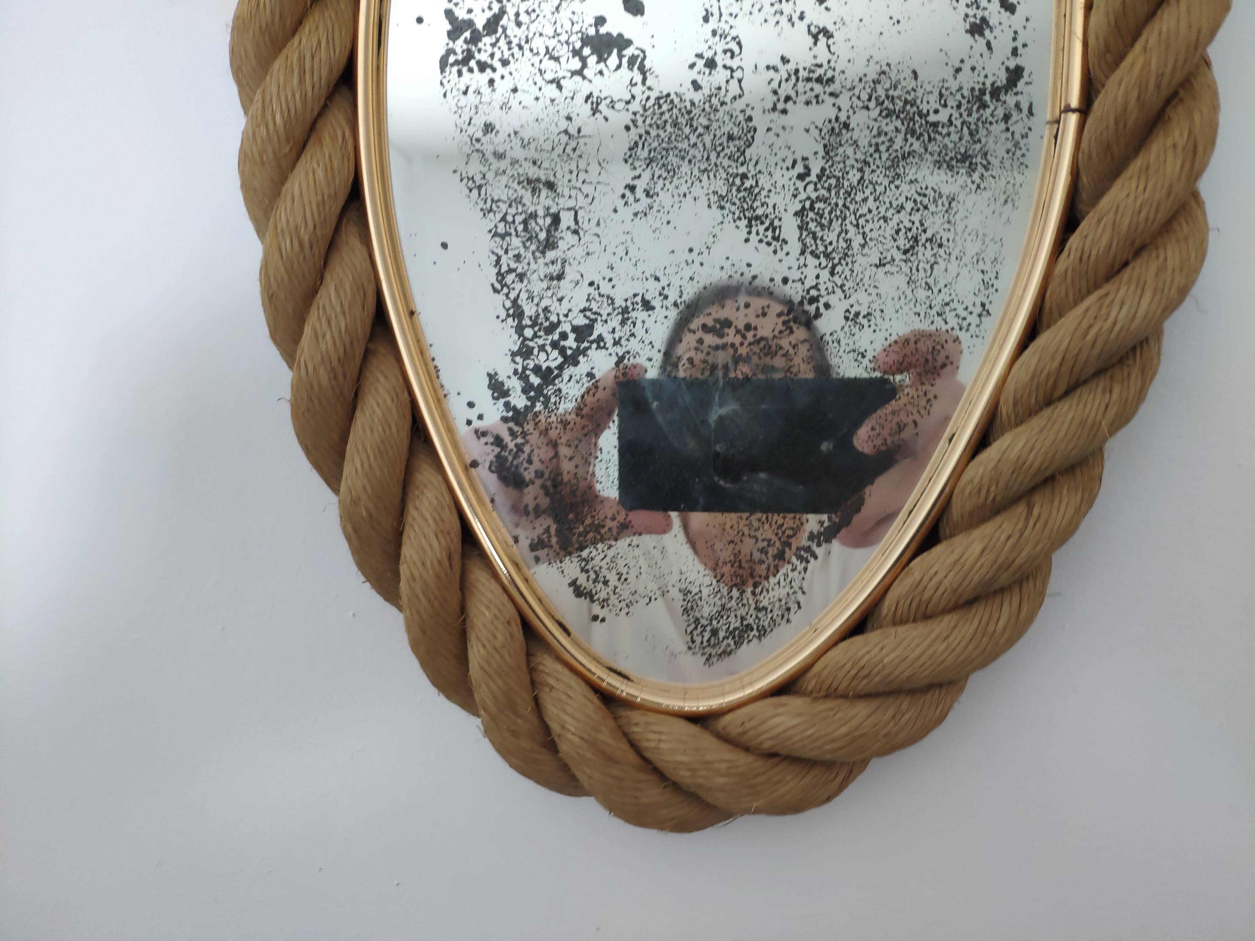 Oval rope mirror