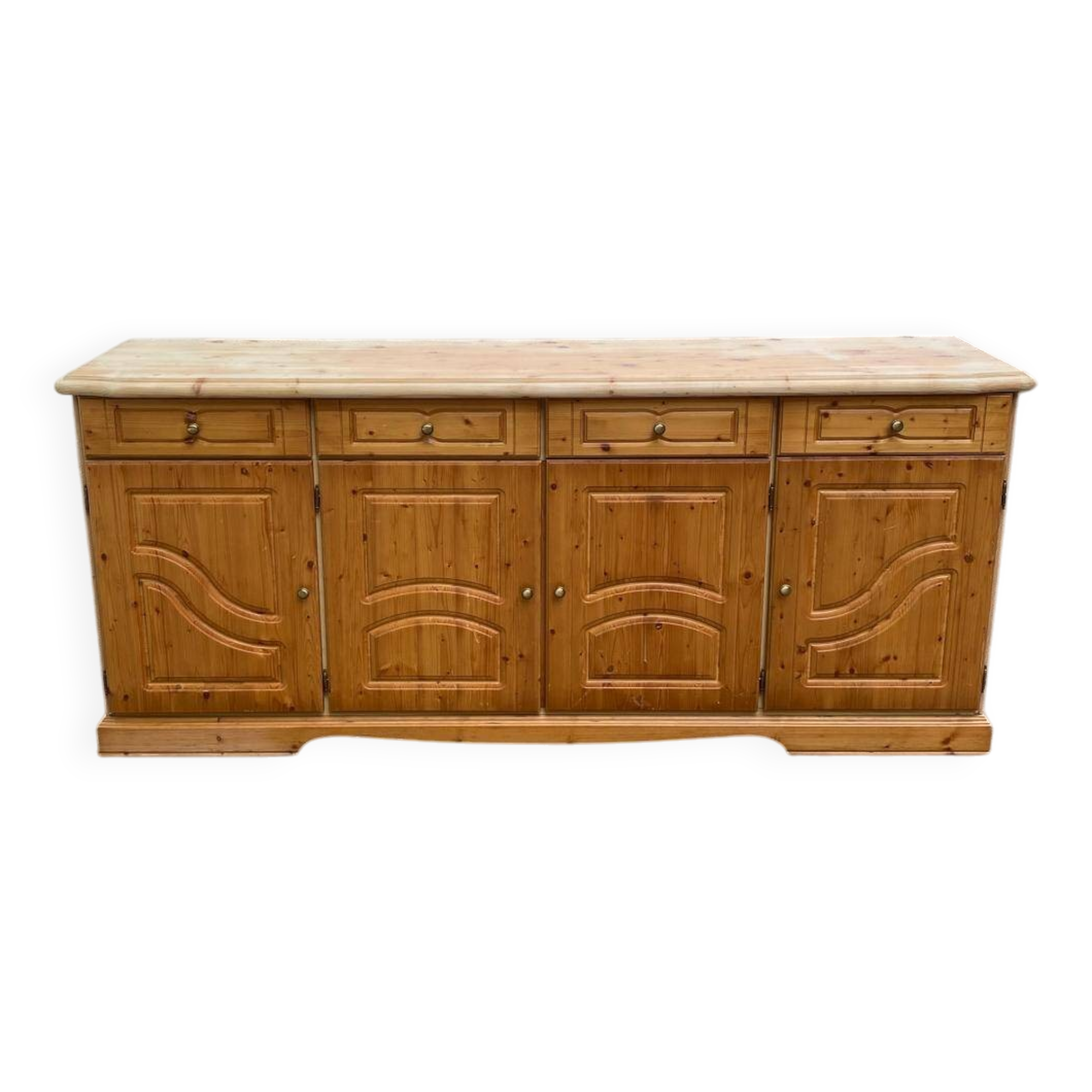 Buffet enfilade anglaise en pin 215cm