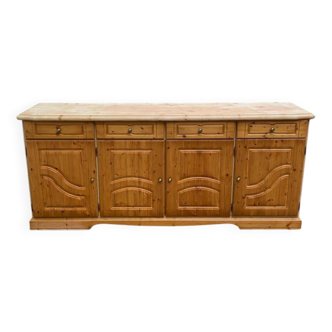 Buffet enfilade anglaise en pin 215cm