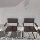 2 fauteuils Cantilever S34 cuir marron