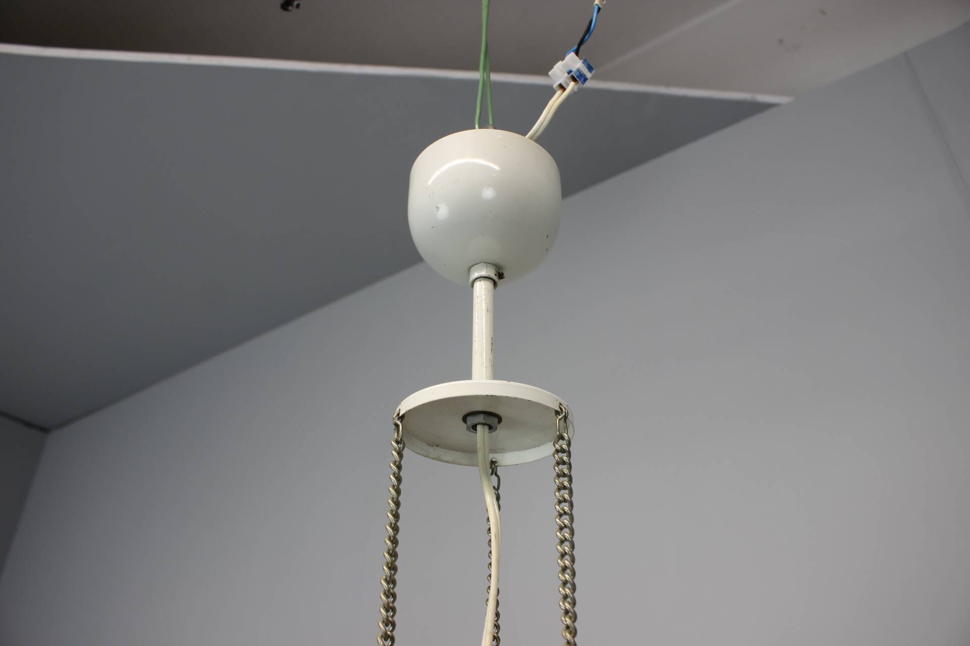 Glass pendant light by Napako, 1970s