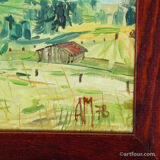 Bad Tölz, Gaißach, 1978 – Oil painting by Alexander Michael