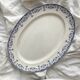 Oval ironstone dish "La Vallière" Creil and Montereau