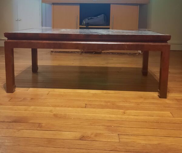 Table basse en granit bleu, 1970-1980