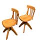 Pair of Baumann rotating screw chairs 1960