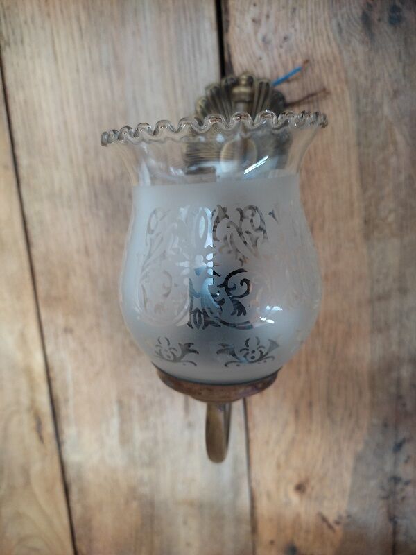 Wall lamp base metal brass