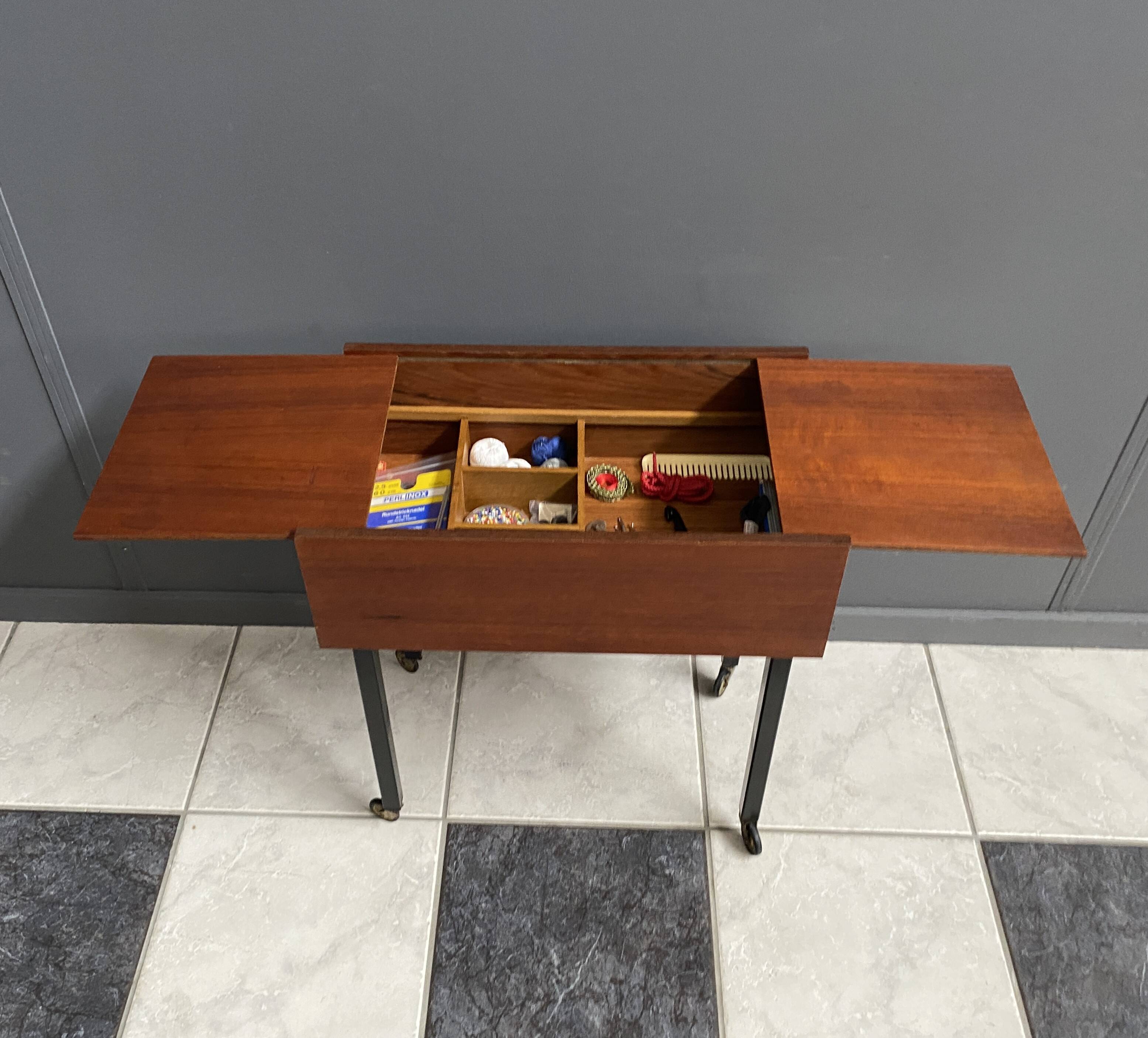 Teak sewing box by Opal 1970s