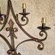 Four-light wrought iron floor lamp