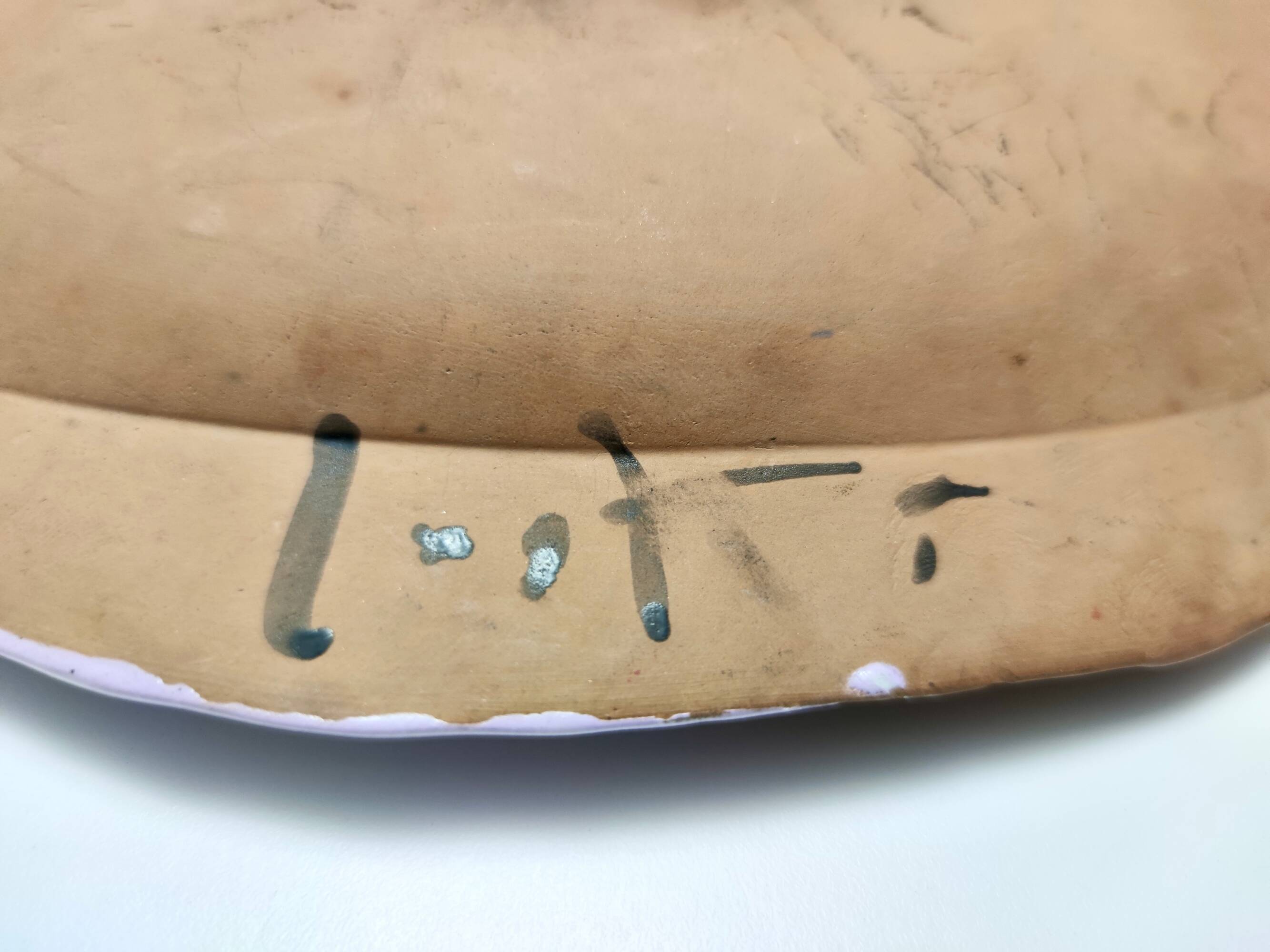 Large Earthenware Vide-Poche / Decorative Plate by Pino Castagna, Italy