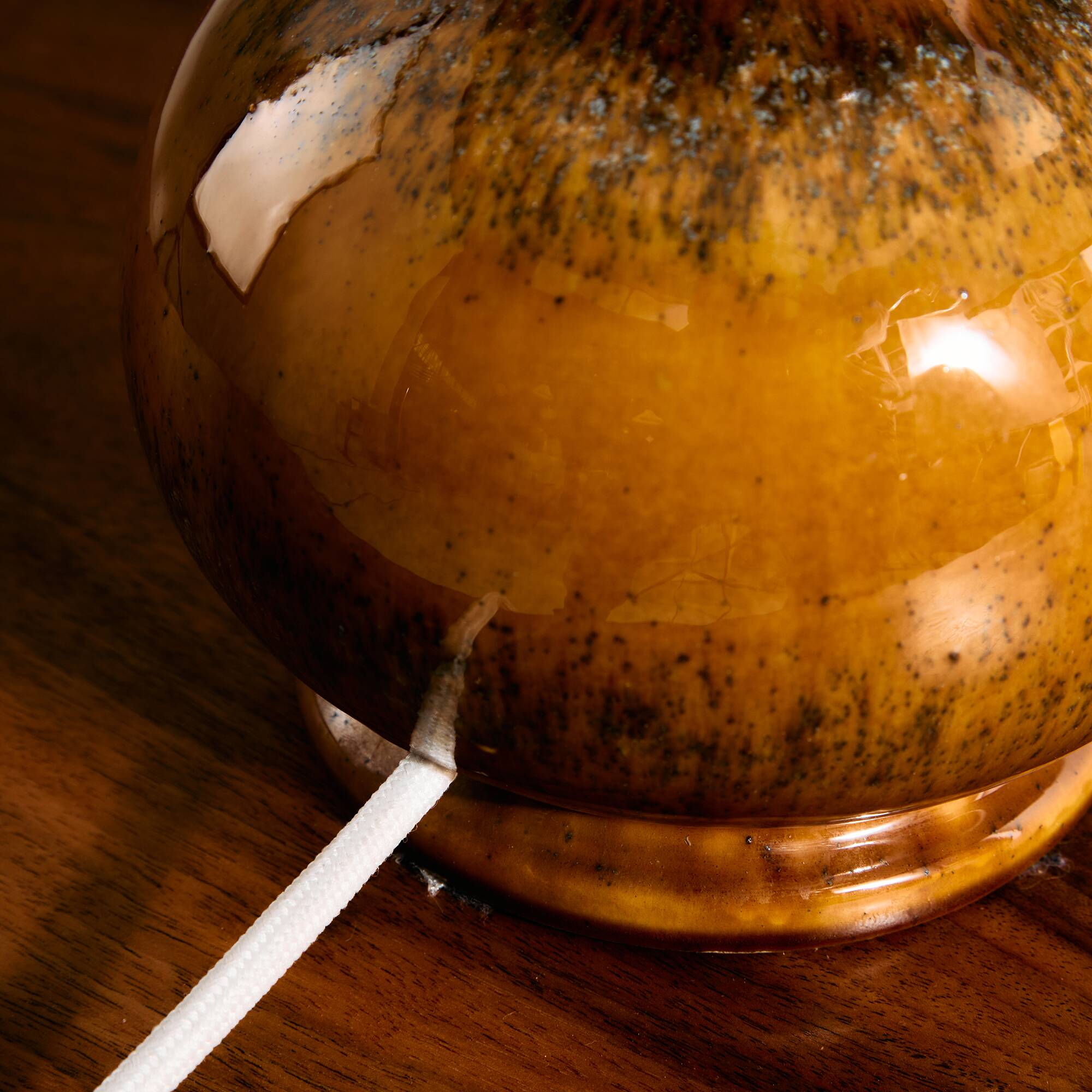 German ceramic table lamp by Kaiser Leuchten