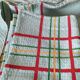 Ensemble nappe et 11 serviettes coton damassé vintage