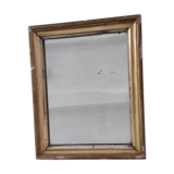 Miroir patine dorée 27x33