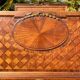 Louis XVI style marquetry & bronze bed and bedside table