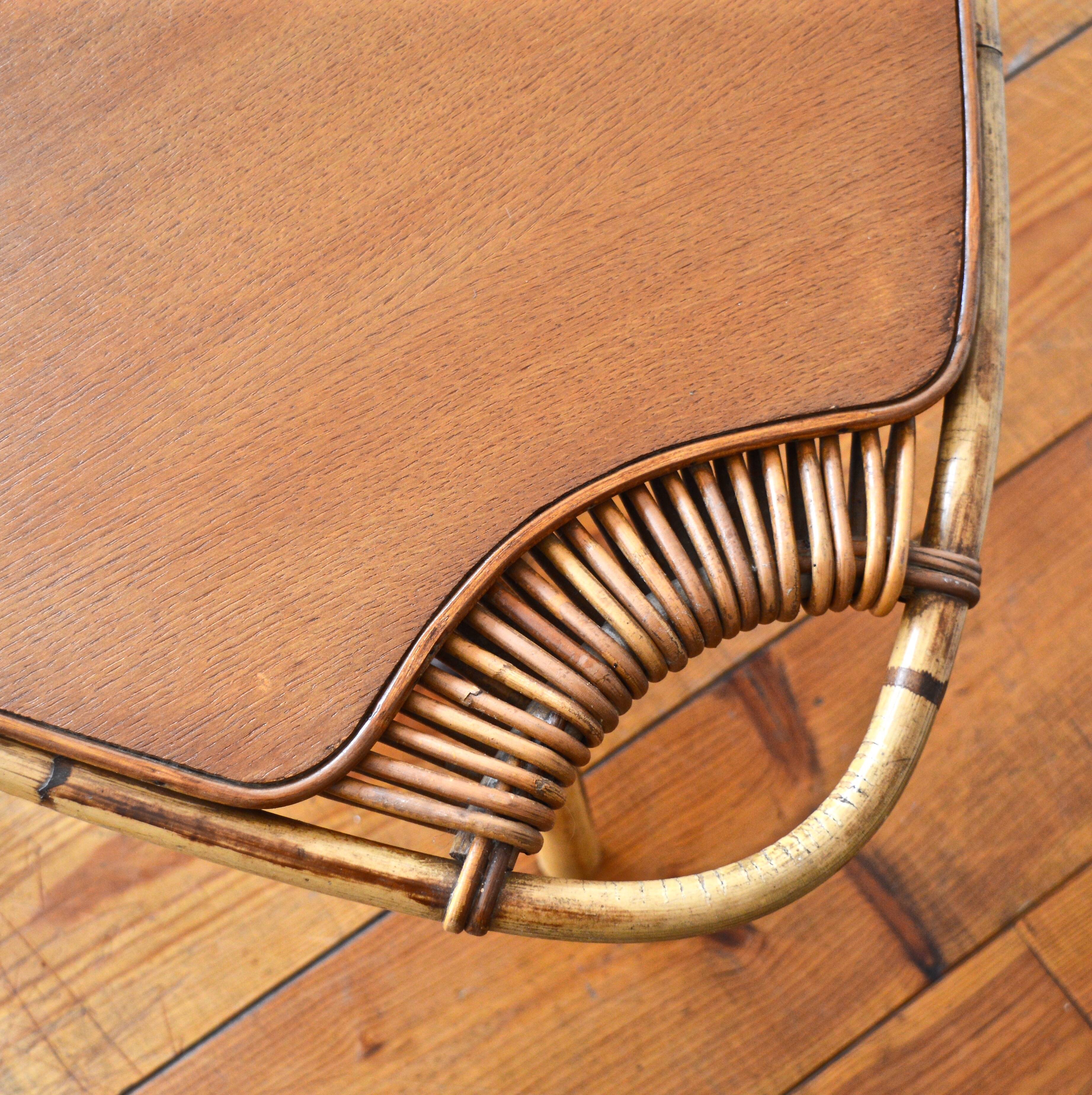 Janine Abraham rattan coffee table