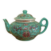Théière chinoise porcelaine Mun Shou vintage