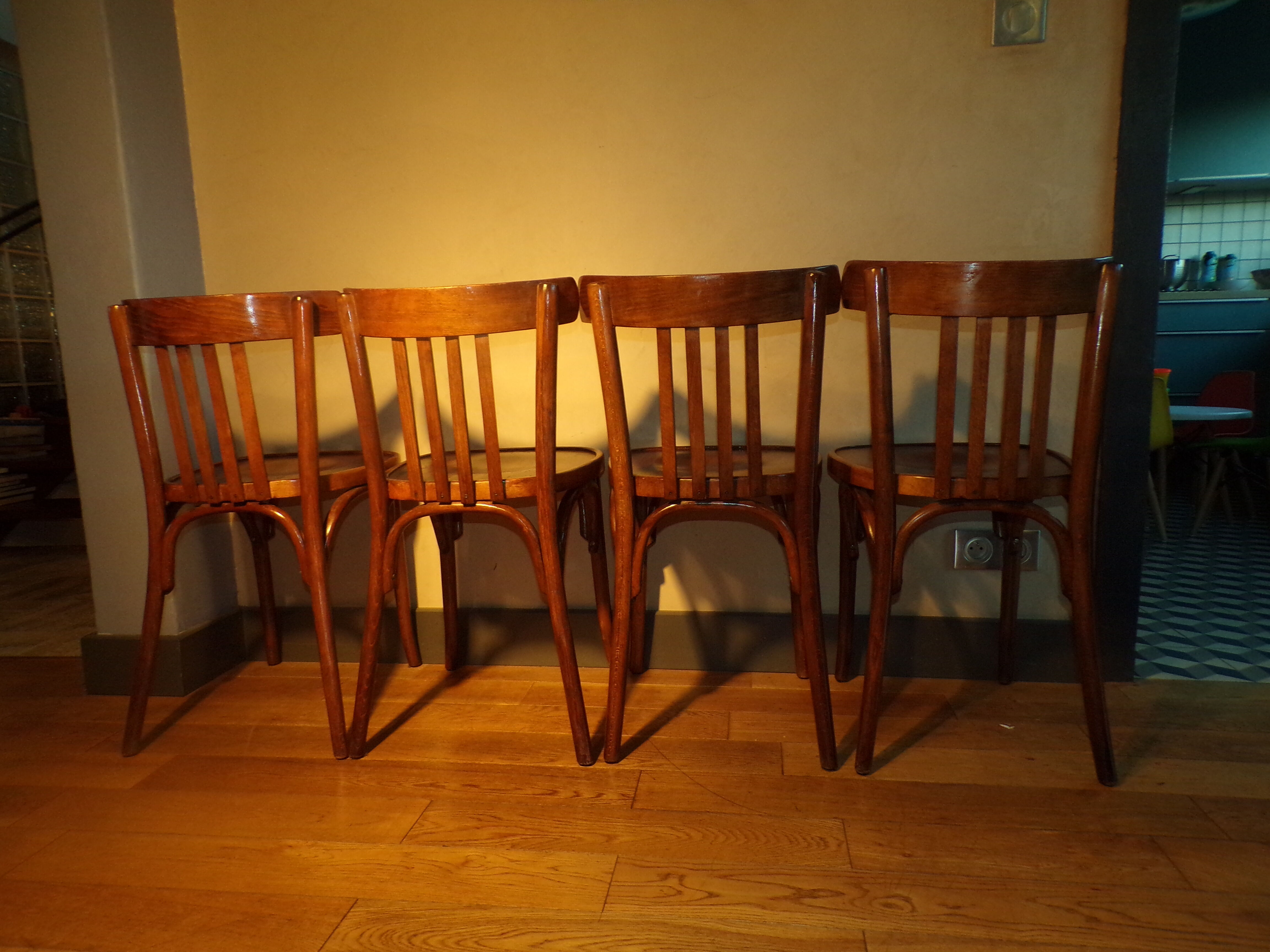 Suite 4 vintage Bistro chairs