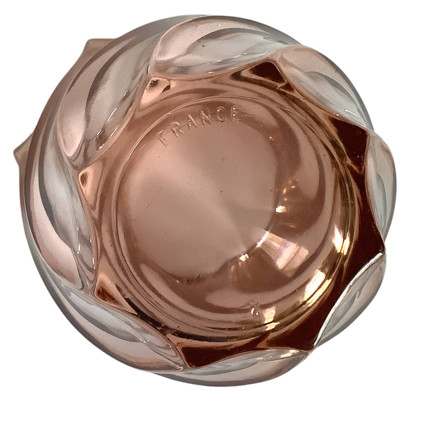 Pair of Rosaline Twisted Glass Vases – Vintage 1970s